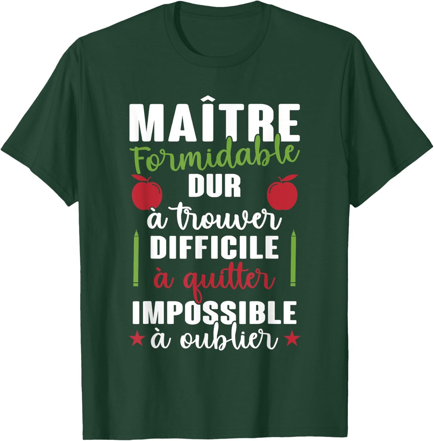 Original Gift School Teacher End of Year Thank You T-Shirt - T-Shirt | Forest