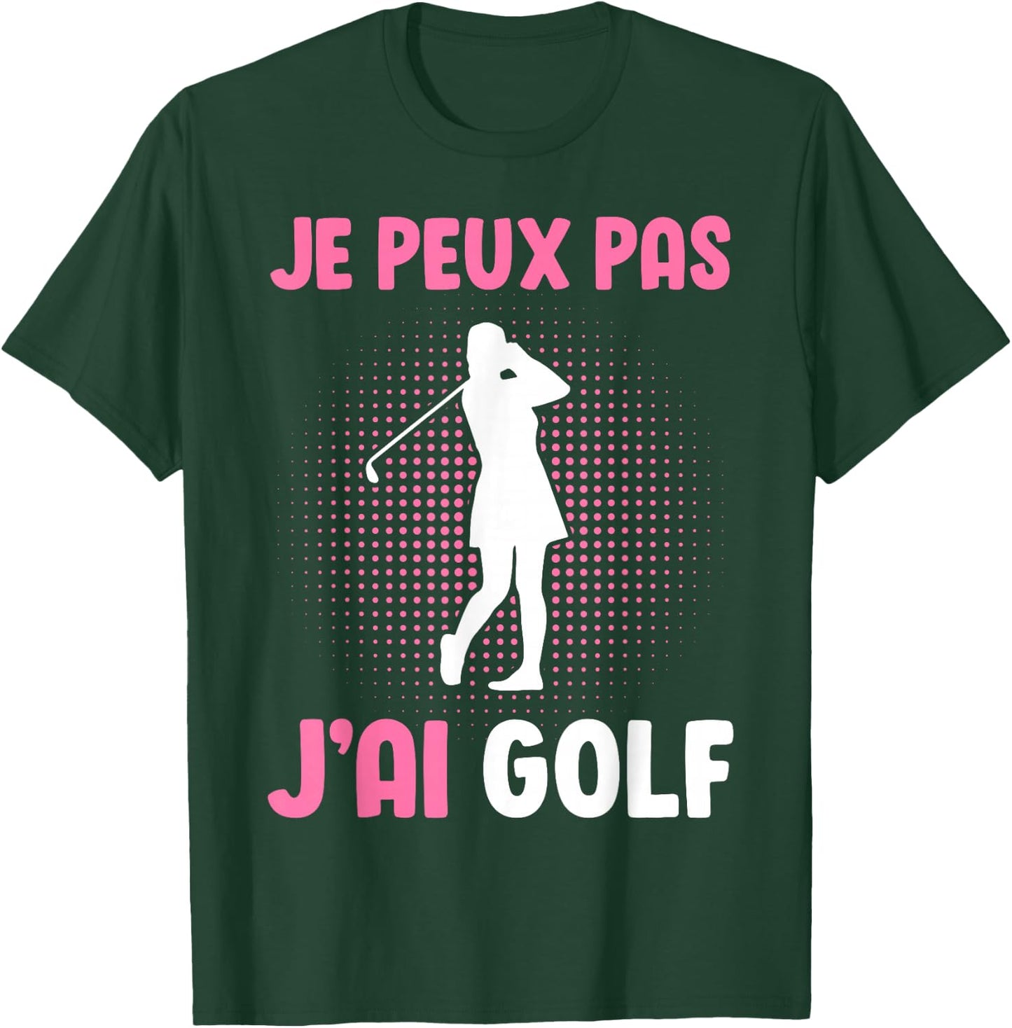 Je Peux Pas J'Ai Golf Women's Girl's , Black, S T-Shirt - T-Shirt | Forest