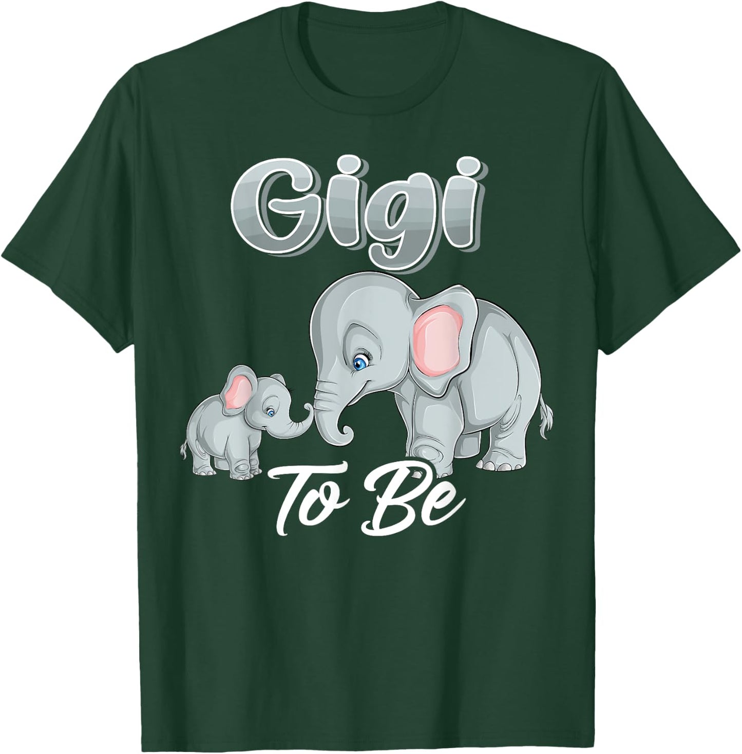 Soon Gigi To Be Elephants For Baby Shower Gender Reveal Mimi T-Shirt - T-Shirt | Forest