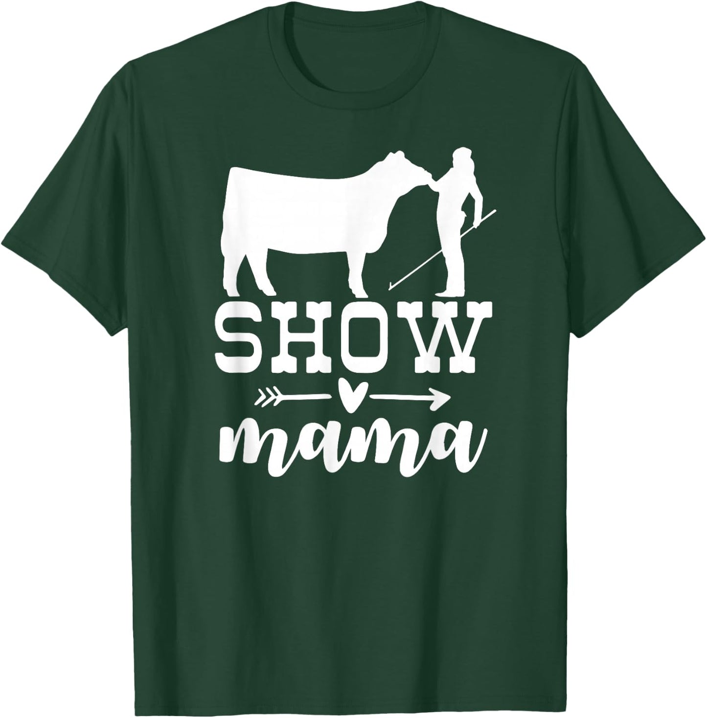 Show Cattle Life Show Cow Mom, Beef Mom - Women's Black Small Regular Fit Cotton Polyester Novelty T-Shirt - T-Shirt | Forest