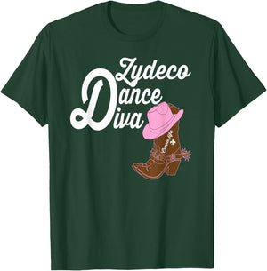 Zydeco Dance Diva T-Shirt - T-Shirt | Forest