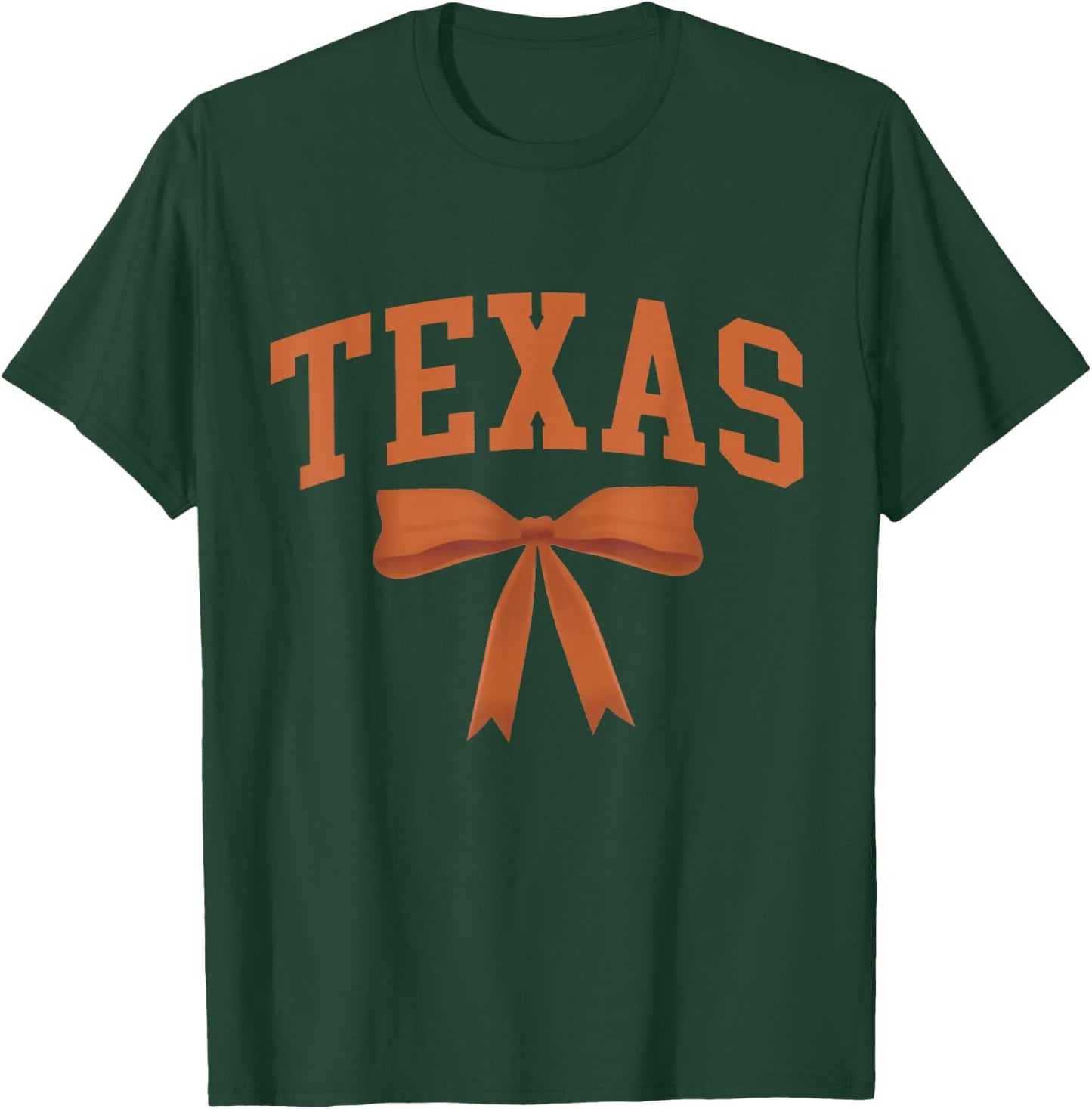Texas TX Brow Cute Coquette Bow Western Cowgirl Cowboy T-Shirt - T-Shirt | Forest