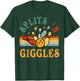 Funny Splits 'n Giggles Bowling Team Men Women Bowler Retro T-Shirt - T-Shirt | Forest
