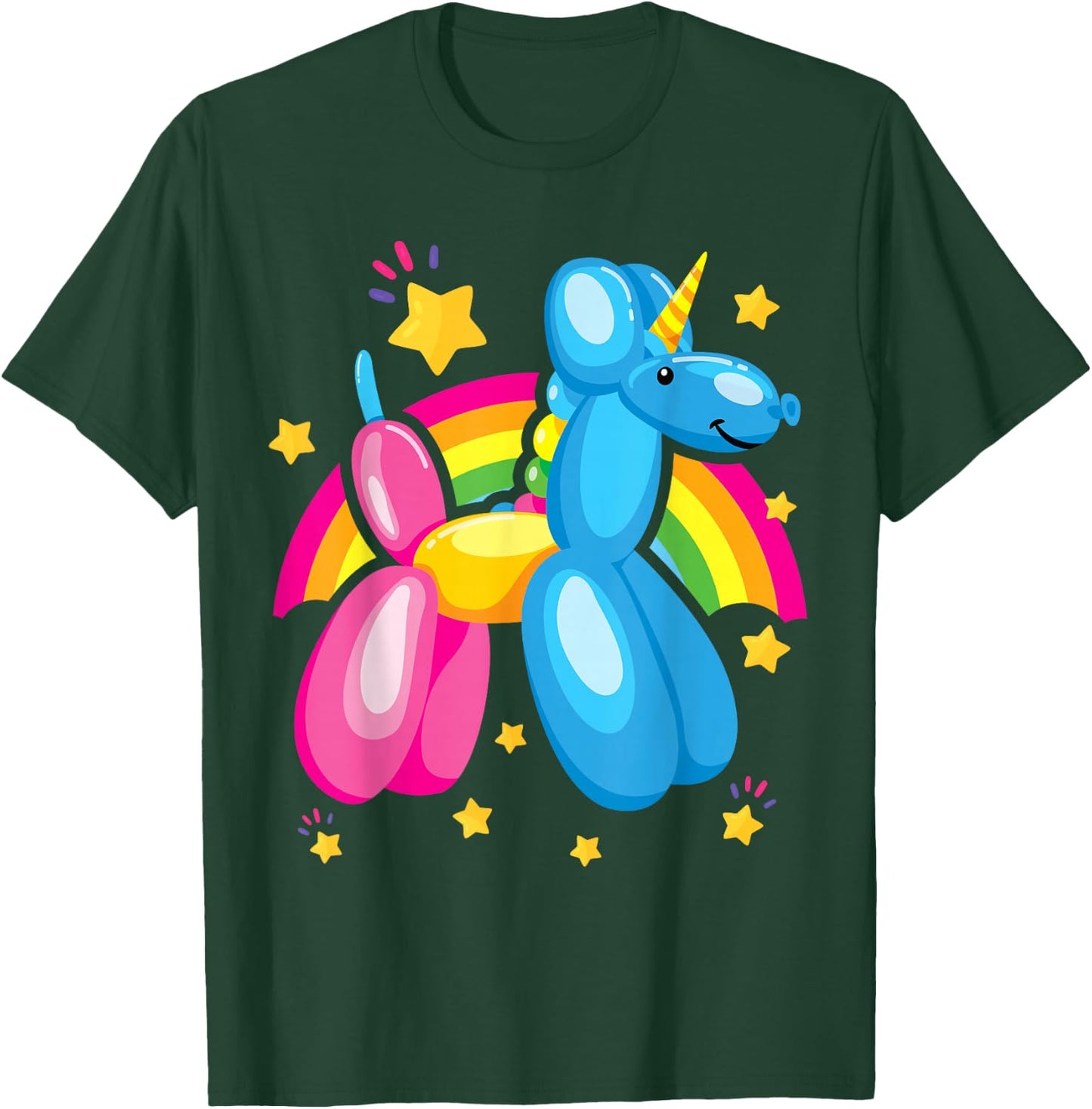 Kidcore Clothes Balloon Unicorn Aesthetic Clothes Teen Girls T-Shirt - T-Shirt | Forest