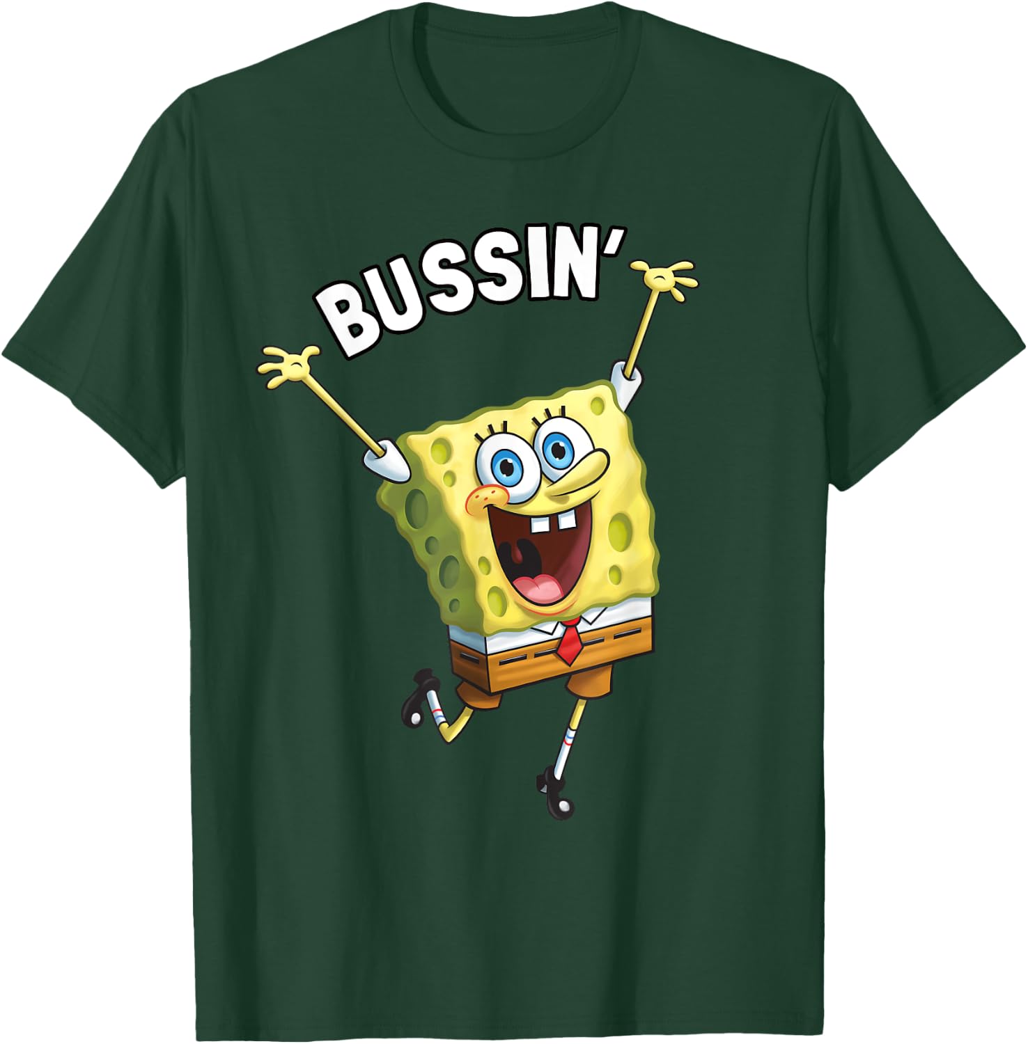 Mademark x SpongeBob SquarePants - SpongeBob SquarePants Bussin' T-Shirt - T-Shirt | Forest
