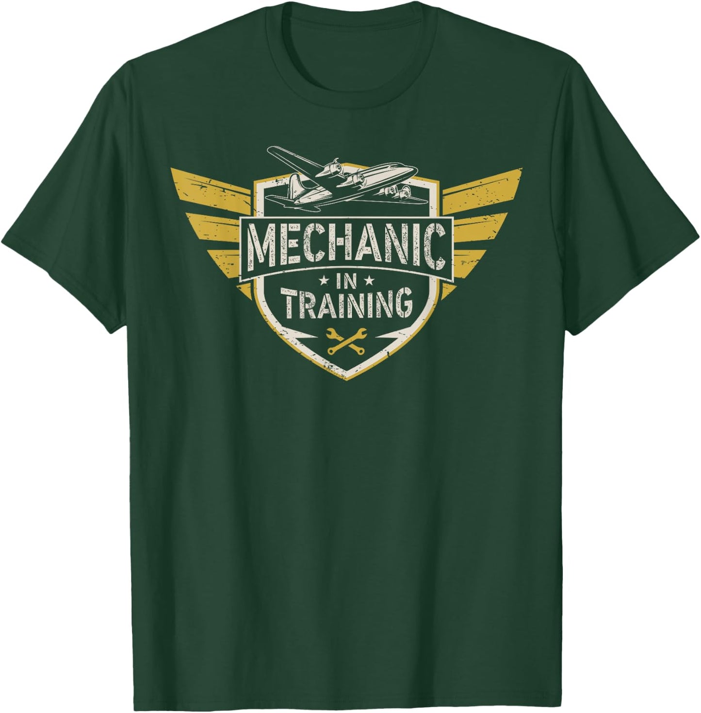 Aircraft Mechanic In Training Aviation School AMT Student T-Shirt - T-Shirt | Forest