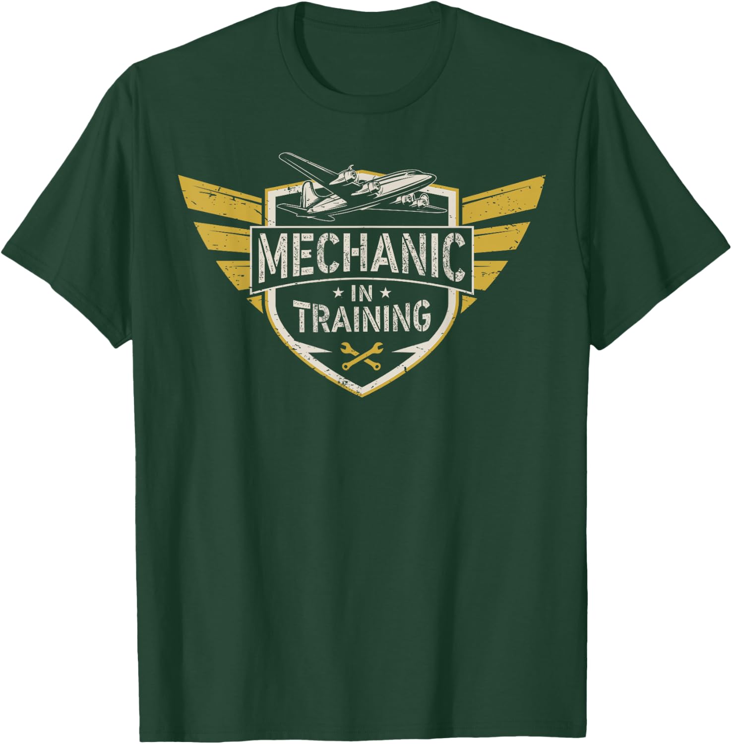 Aircraft Mechanic In Training Aviation School AMT Student T-Shirt - T-Shirt | Forest