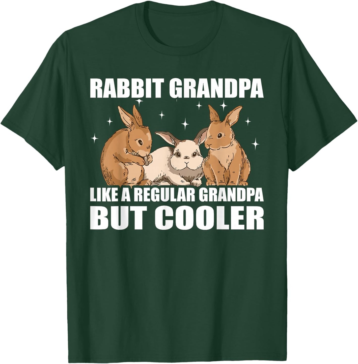 Rabbits Animal Bunny Rabbit Grandpa T-Shirt - T-Shirt | Forest