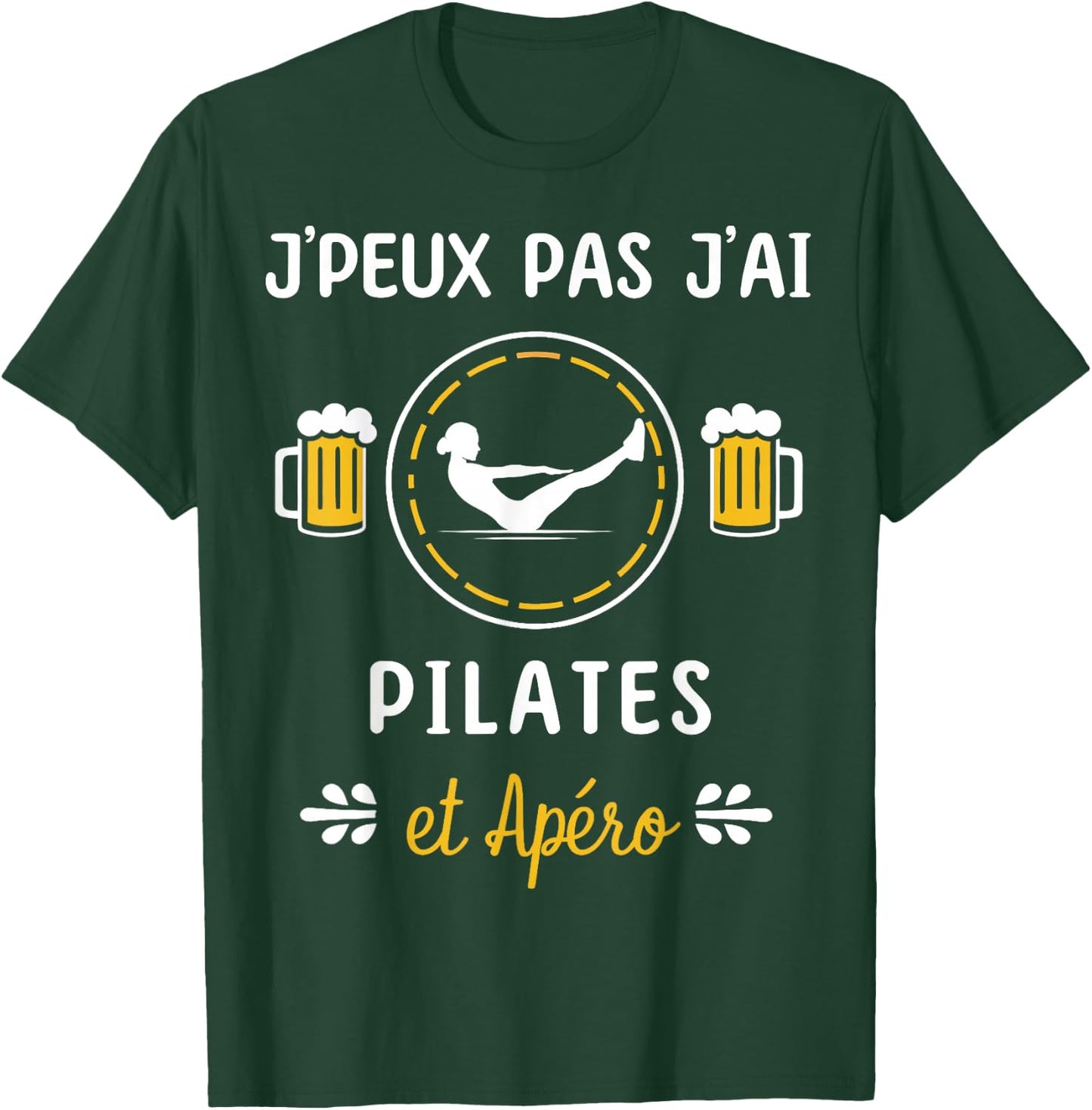 I Can't Have Pilates T-Shirt - T-Shirt | Forest