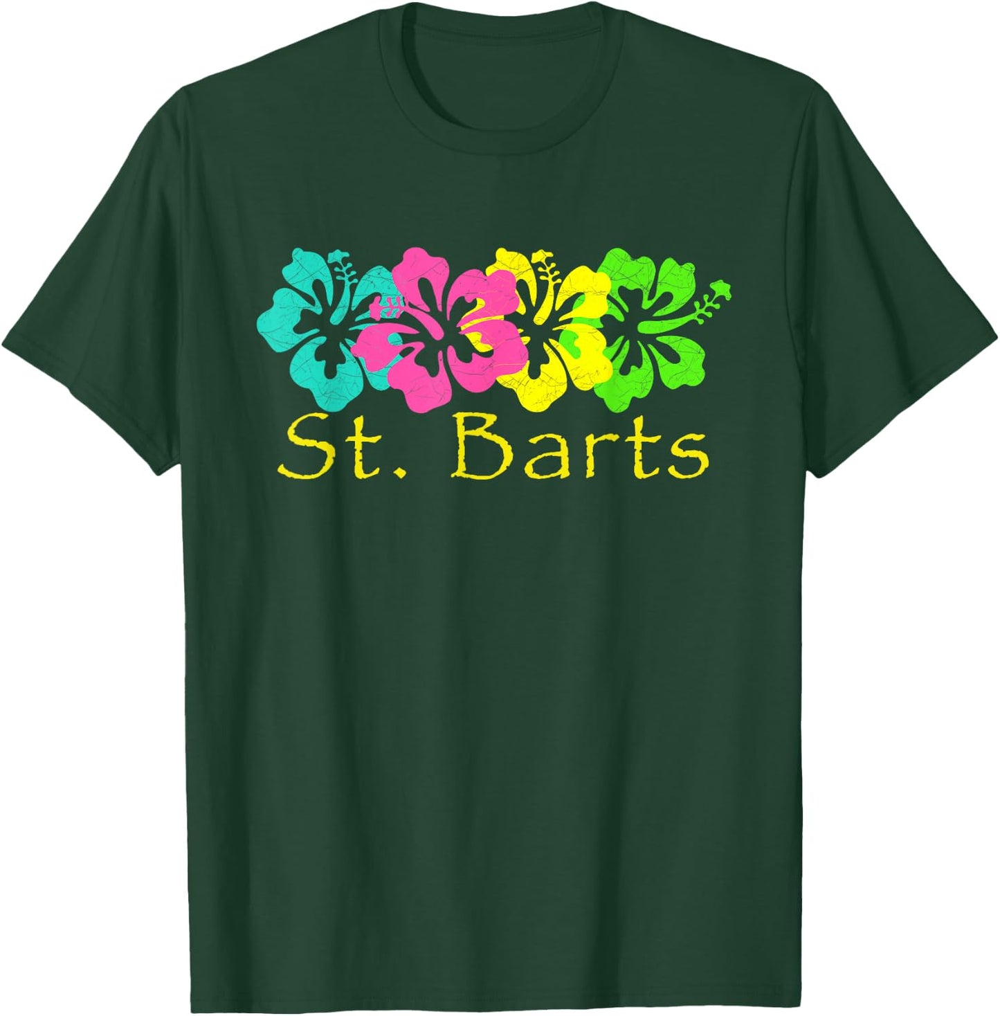 St. Barts Tropical / Travel Surf T-Shirt - T-Shirt | Forest