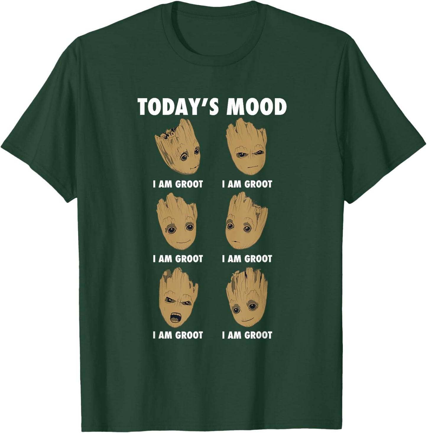 Guardians Of The Galaxy Vol 2 Groot Todays Mood , black T-Shirt - T-Shirt | Forest
