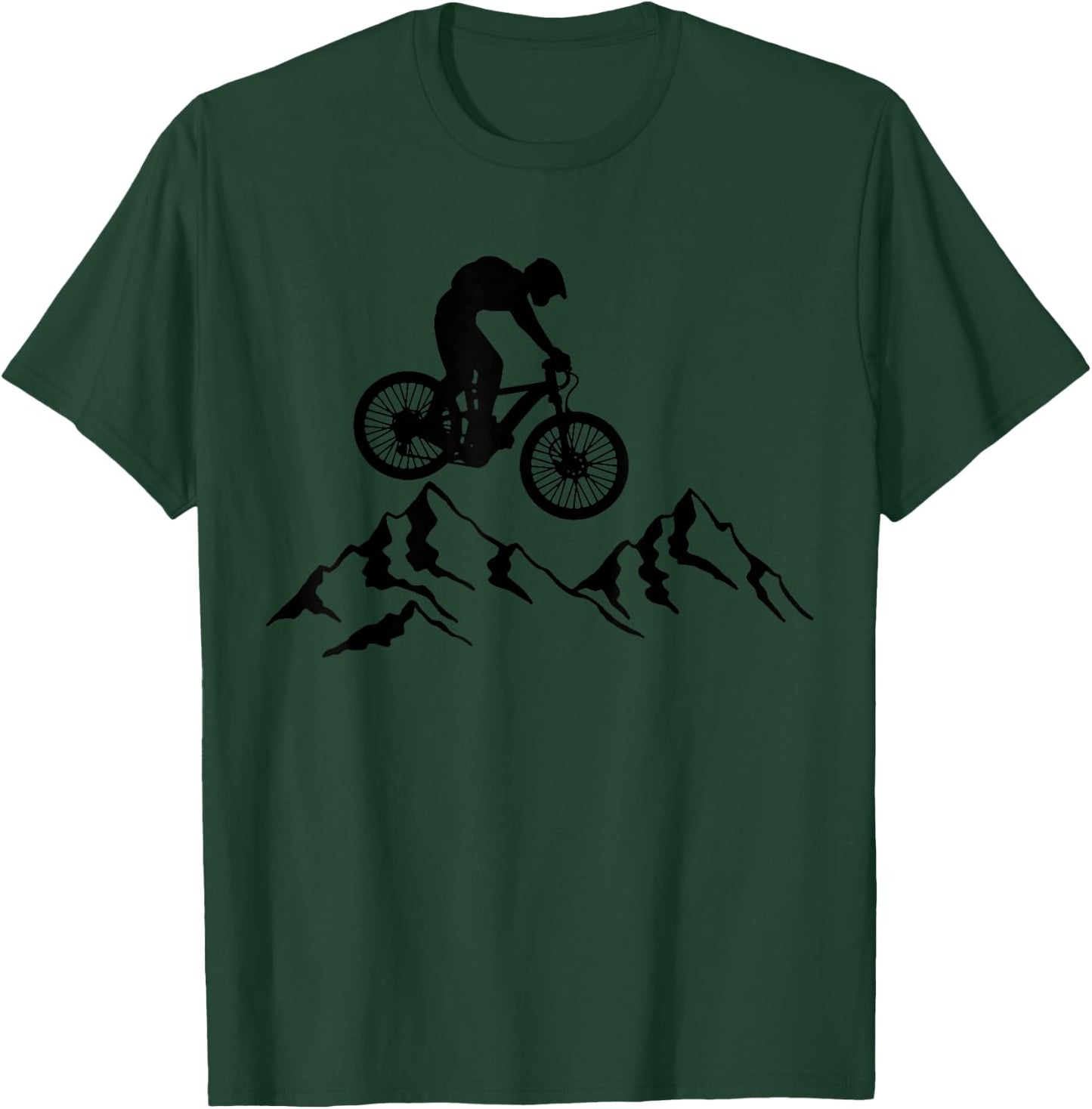 Mountain Bike MTB Biking Downhill Mountain Biker T-Shirt - T-Shirt | Forest