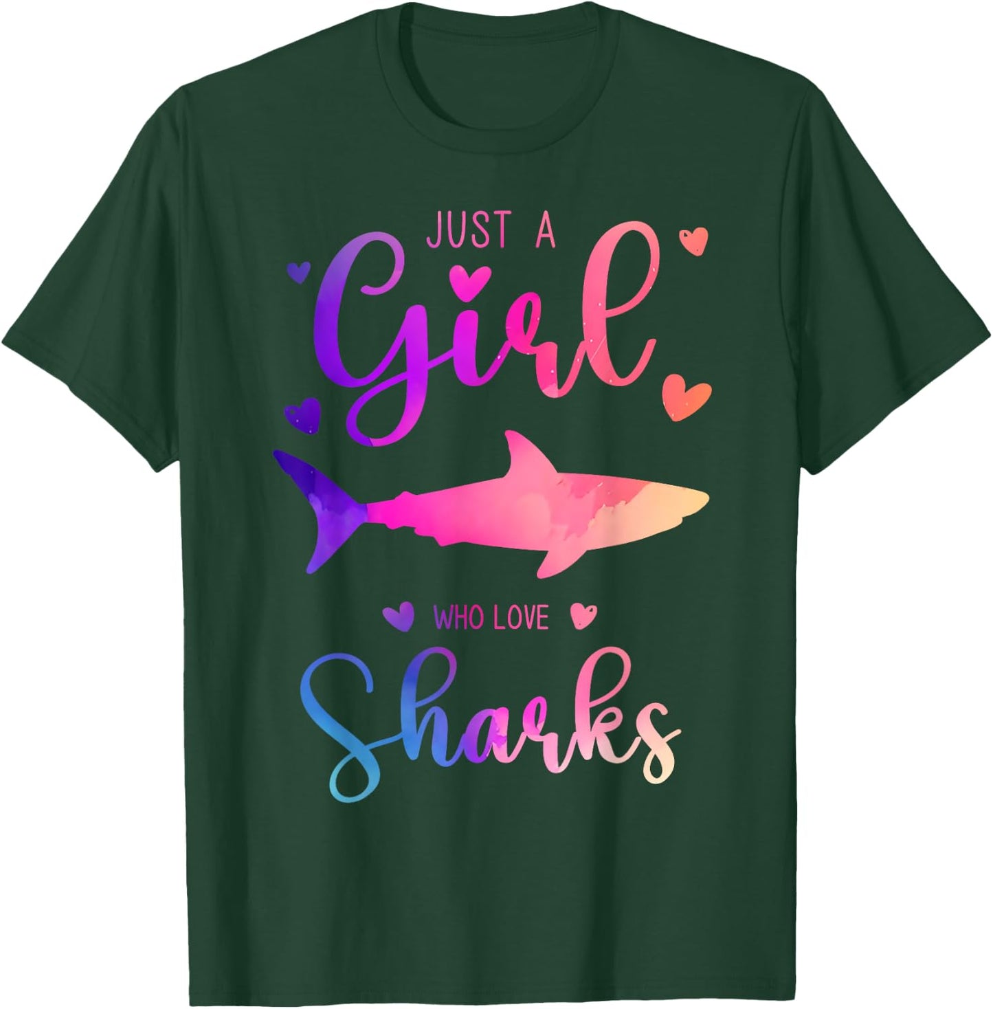 Just a Girl Who Loves Sharks Dress and Kids T-Shirt - T-Shirt | Forest