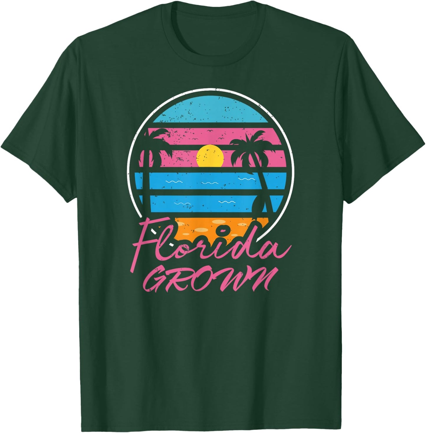 Florida Flo Grown Shirt Miami Orlando Tampa Destin Flag T-Shirt - T-Shirt | Forest