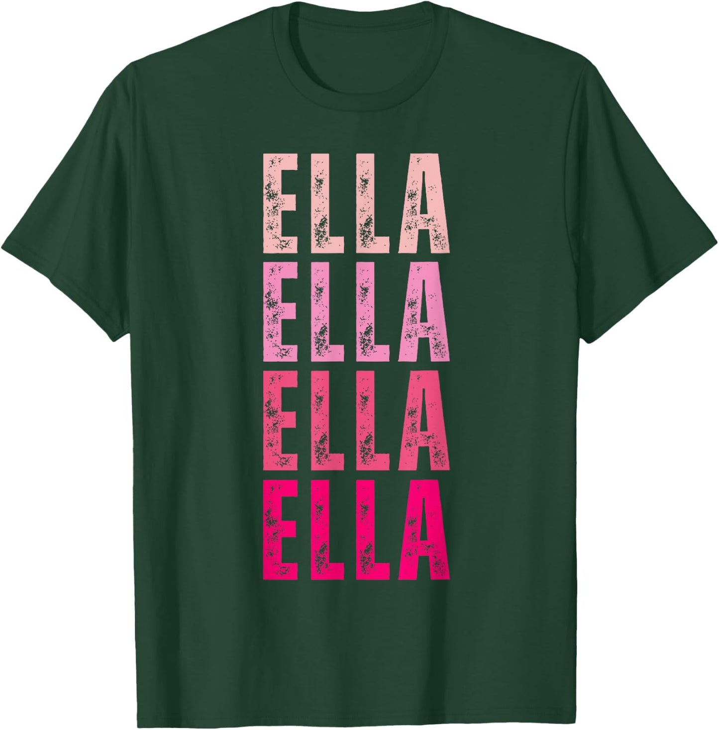 Personalized Name Ella I Love Ella 70's Vintage T-Shirt - T-Shirt | Forest