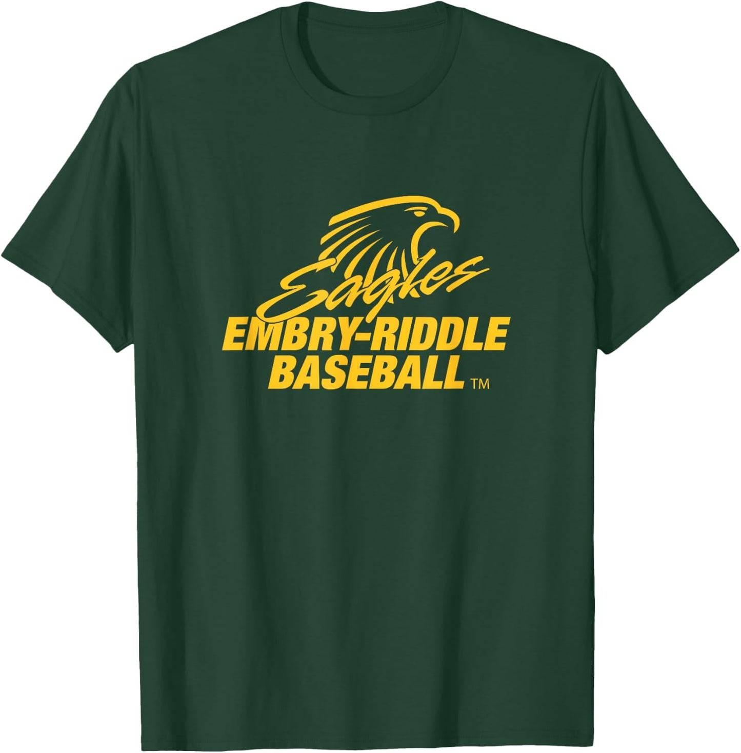 Embry-Riddle Aeronautical Eagles Baseball Sports Fan T-Shirt - T-Shirt | Forest