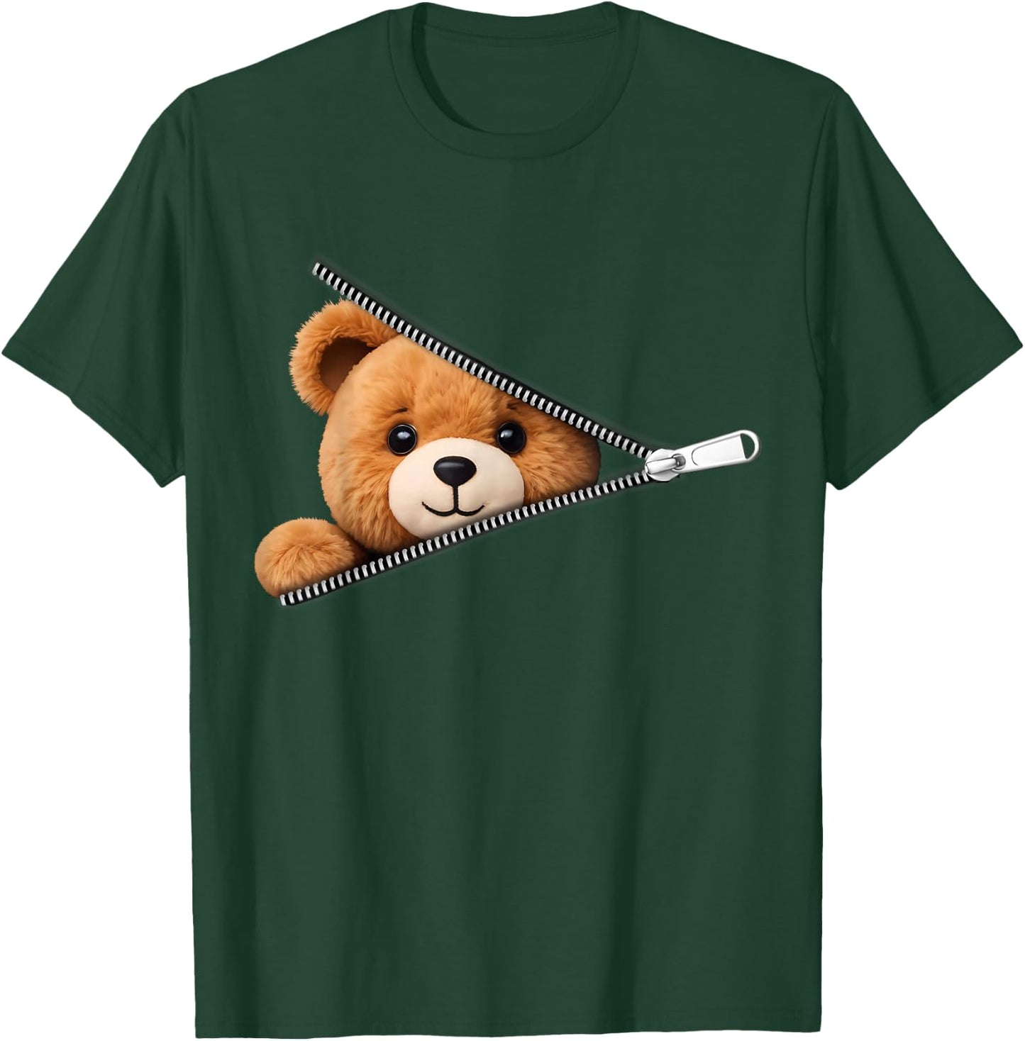 Cute Bear Soft and Charming Child Woman Man , Black, S T-Shirt - T-Shirt | Forest