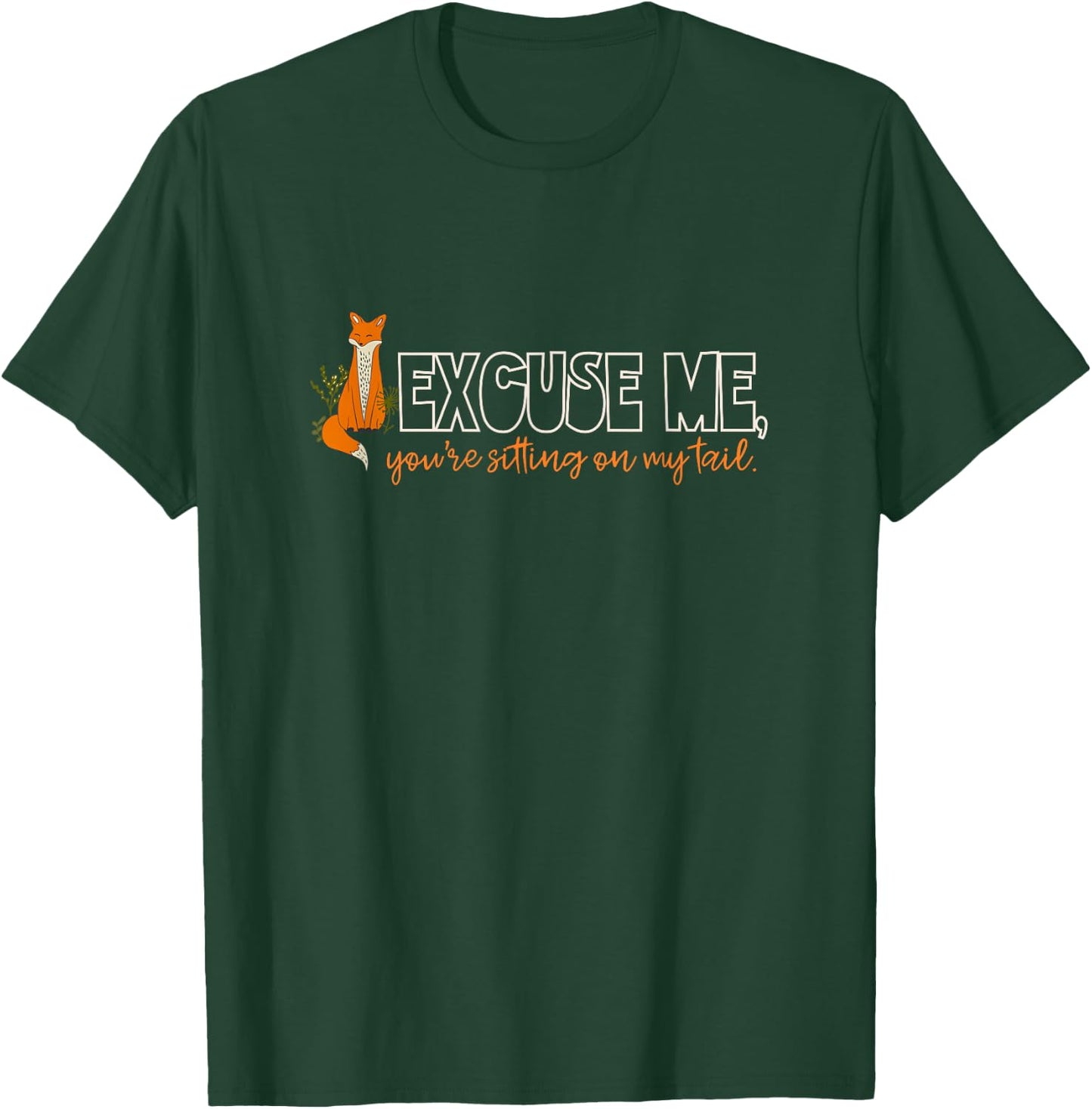 Fox Therian Gear Funny Otherkin Tail Boho Aesthetic T-Shirt - T-Shirt | Forest