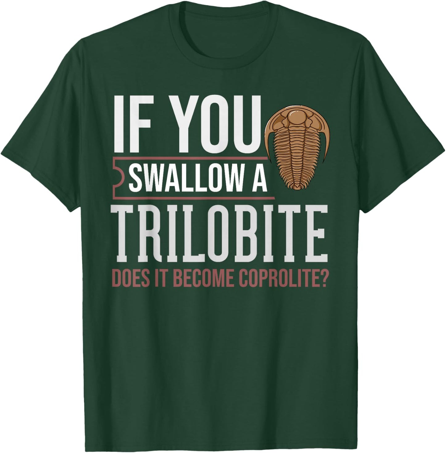 Trilobite Fossil Gift Future Paleontologist Small T-Shirt - T-Shirt | Forest