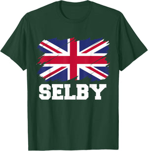 Selby UK, British Flag, Union Flag Selby T-Shirt - T-Shirt | Forest