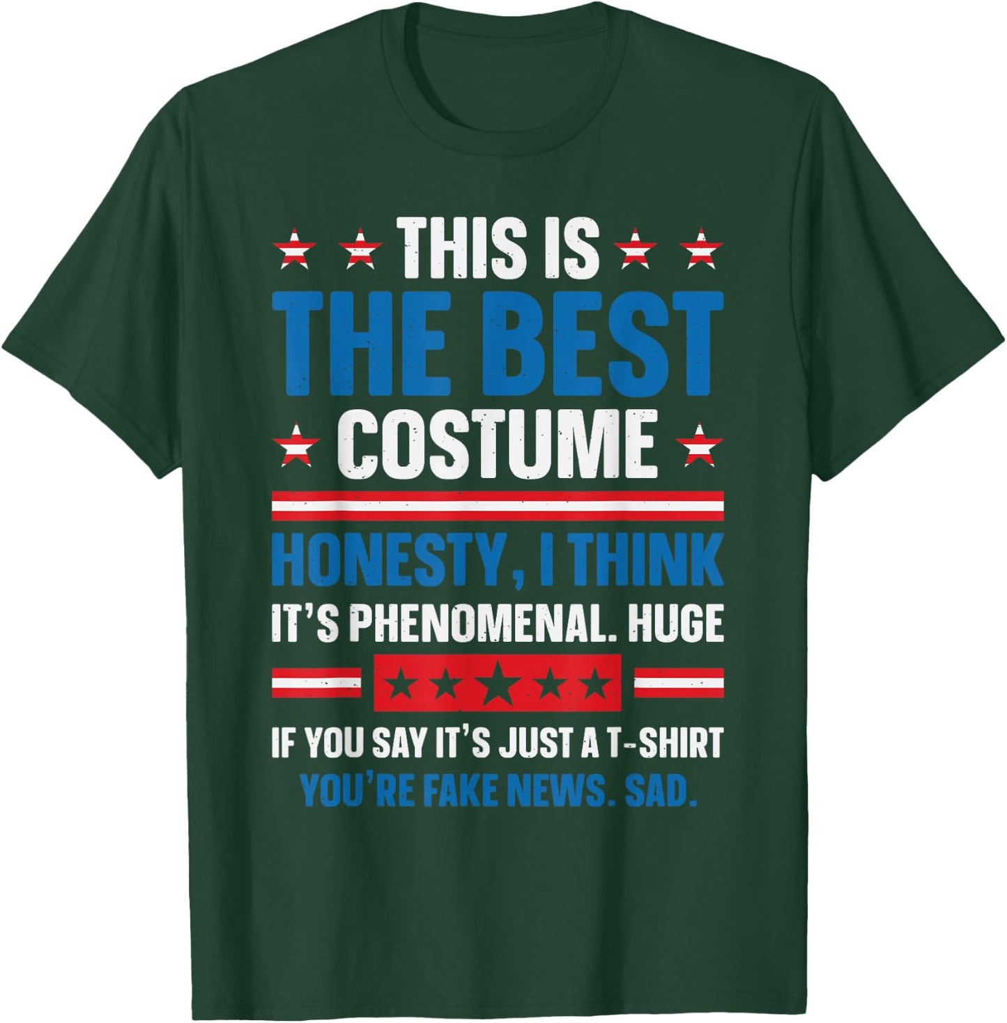 Best Donald Trump Best Trump Halloween Costume , black T-Shirt - T-Shirt | Forest