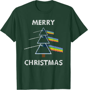 Pink Floyd The Dark Side of the Moon Prism Christmas Tree , black T-Shirt - T-Shirt | Forest