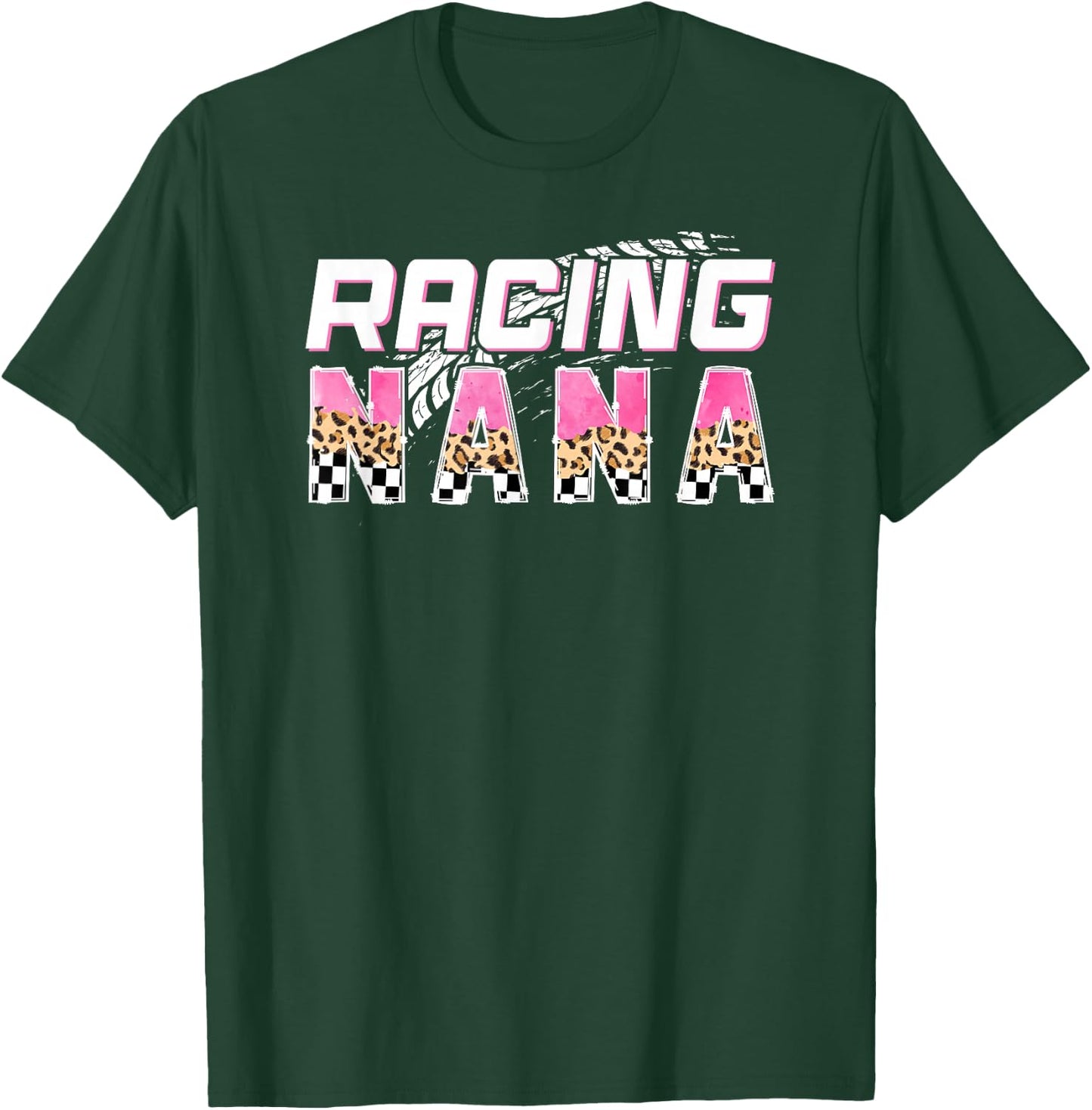 Racing Nana Leopard Race Nana Of A Racer Nana T-Shirt - T-Shirt | Forest
