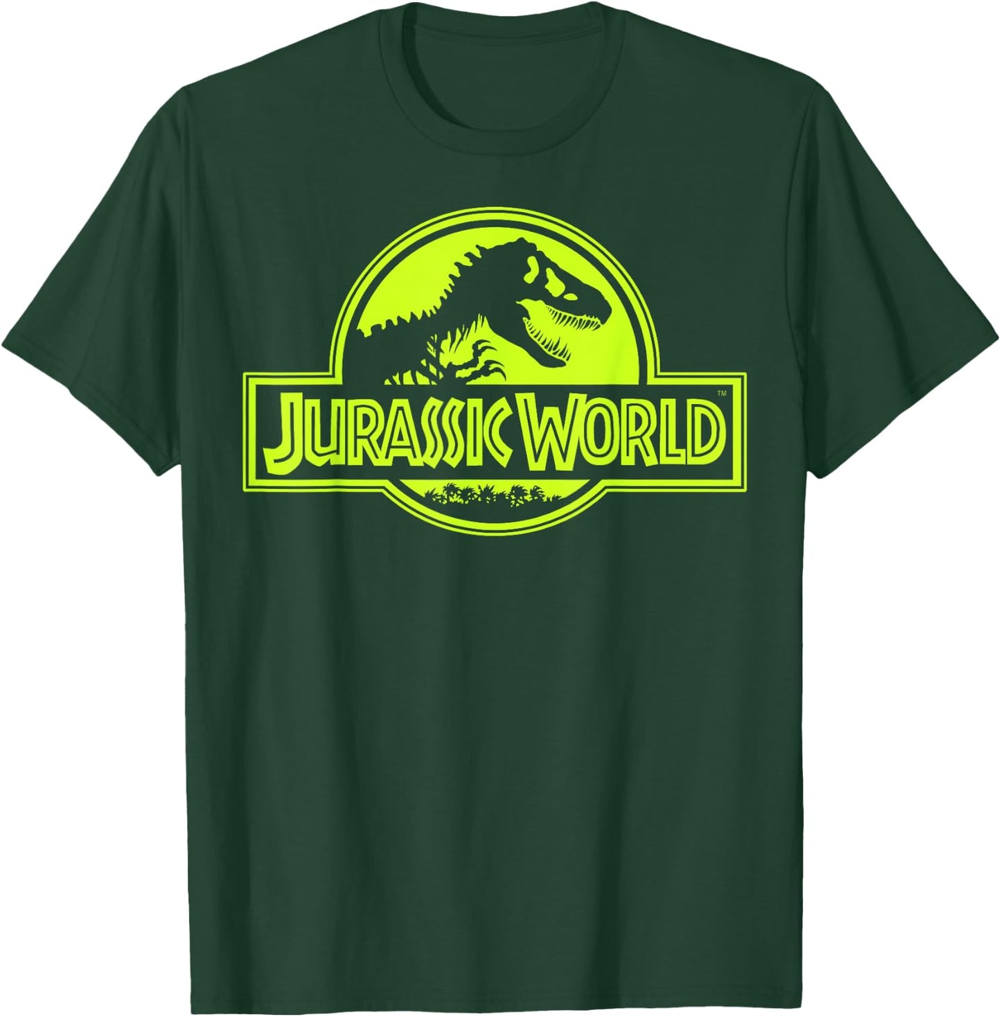 Jurassic World Neon Green Classic Logo T-Shirt - T-Shirt | Forest
