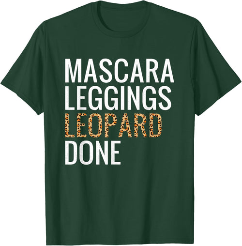 Mascara Leggings Leopard Done Shirt Leopard Print Women Gift