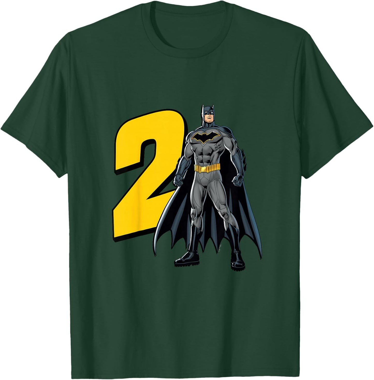 Kids Batman Super Hero 2nd Birthday T-Shirt - T-Shirt | Forest