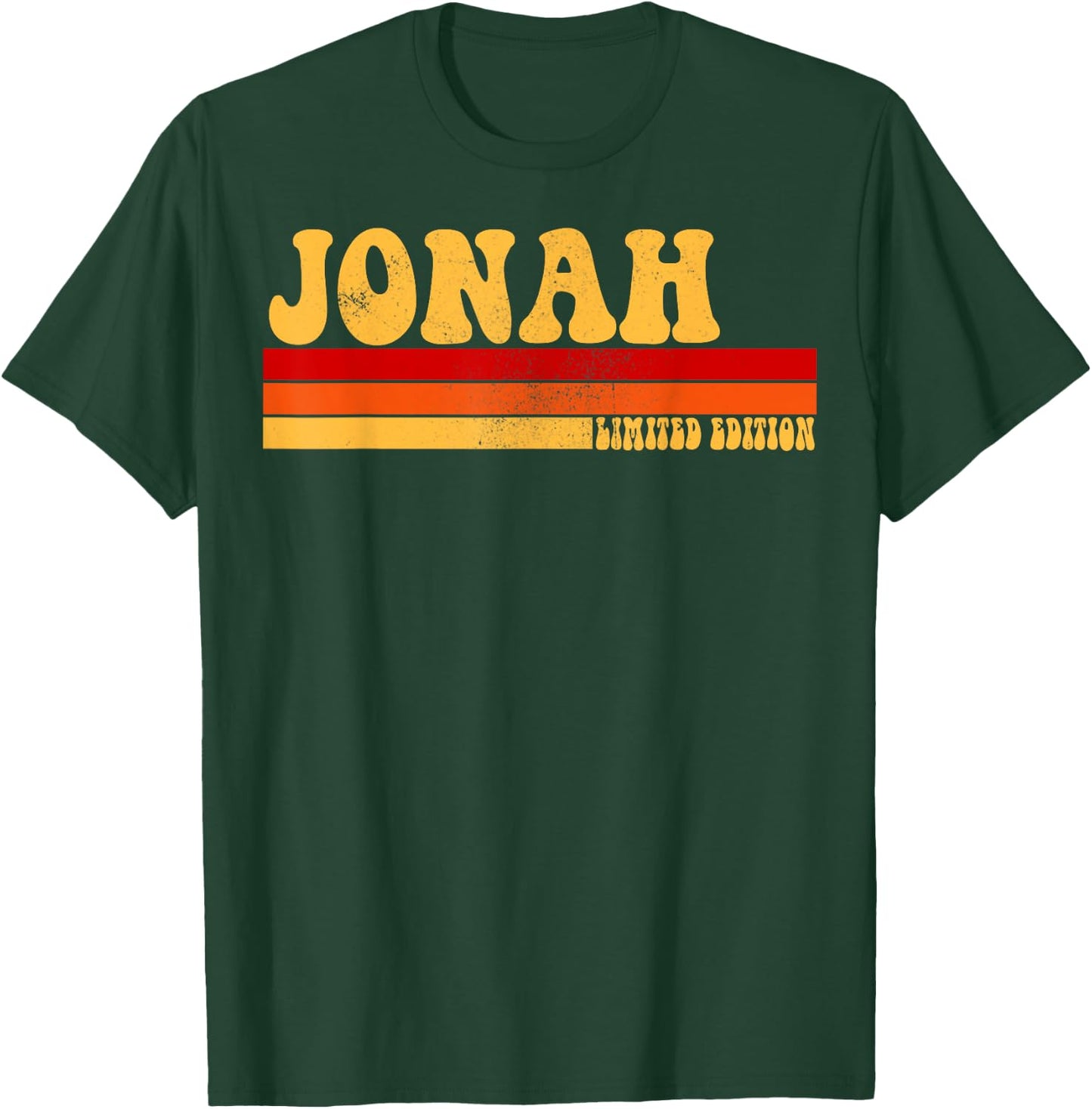JONAH Name Personalized Idea Men Retro Vintage JONAH T-Shirt - T-Shirt | Forest