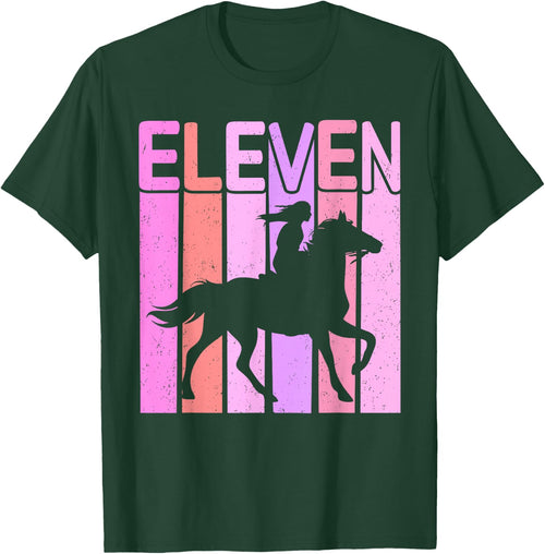 Horse Girl 11th Birthday Horseback Riding 11 Year Old