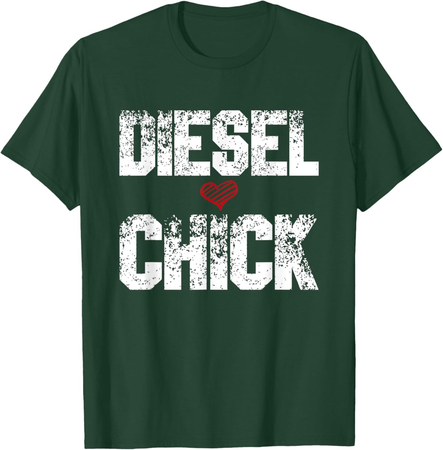 Women's Diesel Chick Trucker - Truck Drivers Gift T-Shirt - T-Shirt | Forest