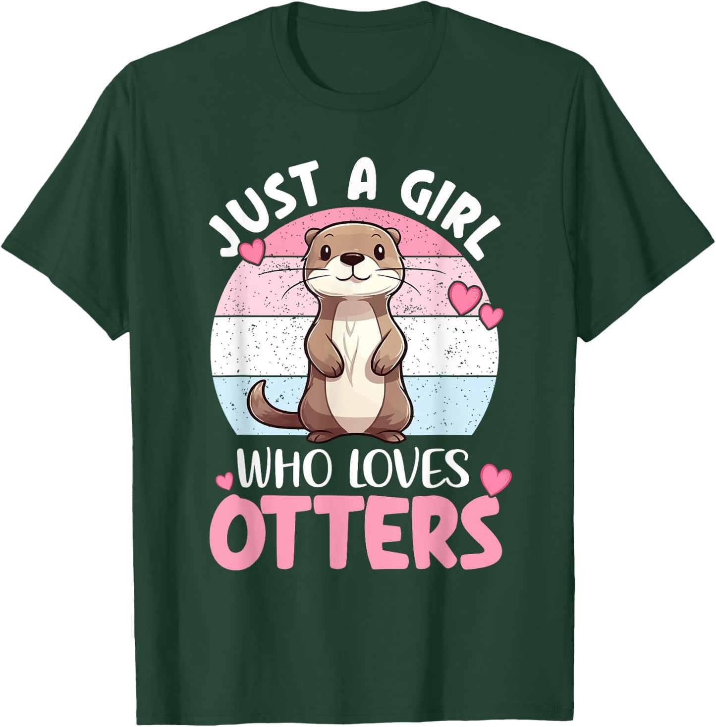 Cute Otter Lover Quotes | Animal Kids Otter T-Shirt - T-Shirt | Forest