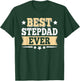 Best Stepdad Ever Funny Vintage Step Dad Fathers Day Men T-Shirt - T-Shirt | Forest
