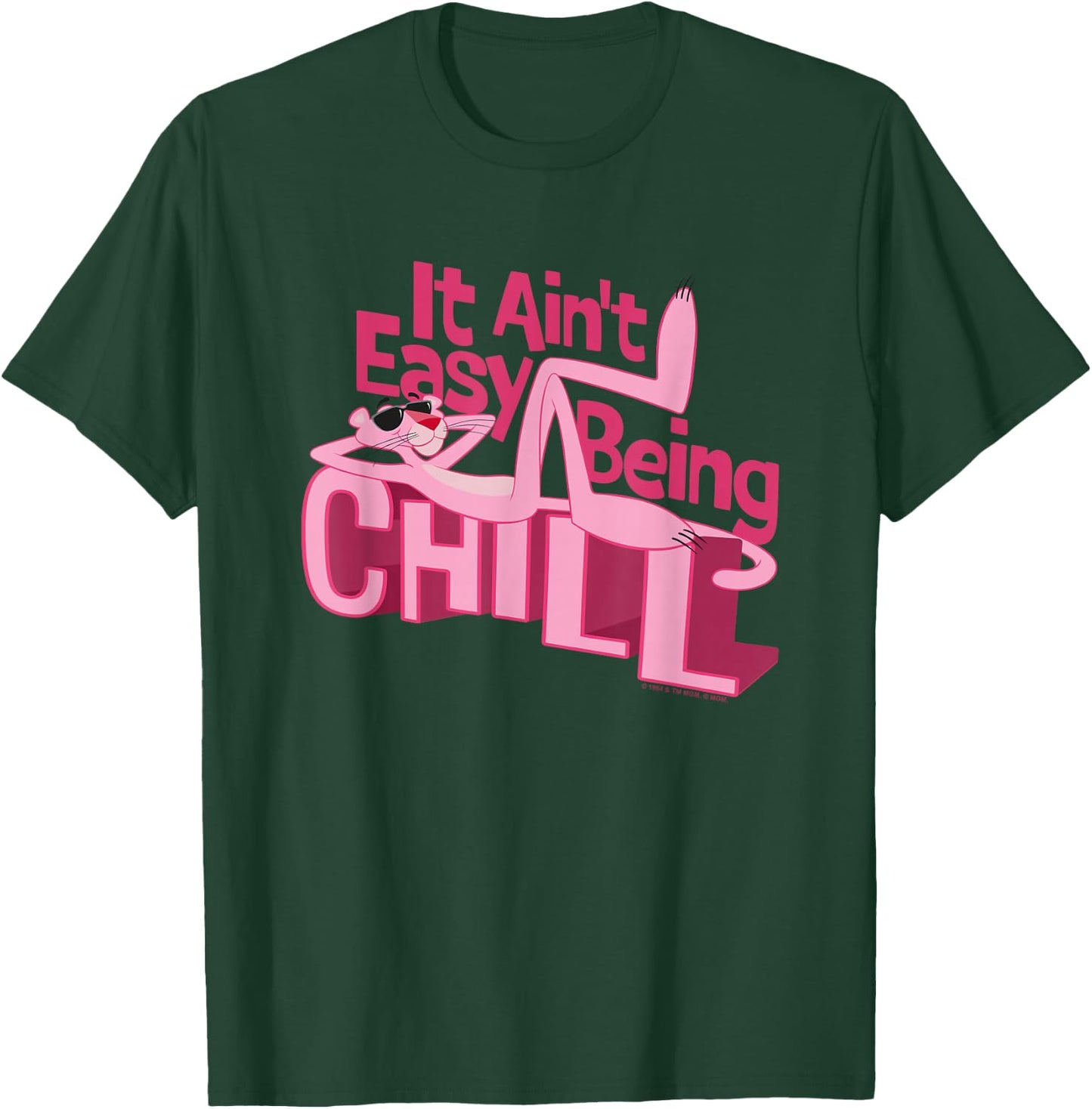 Pink Panther Ain't Easy Being Chill T-Shirt - T-Shirt | Forest