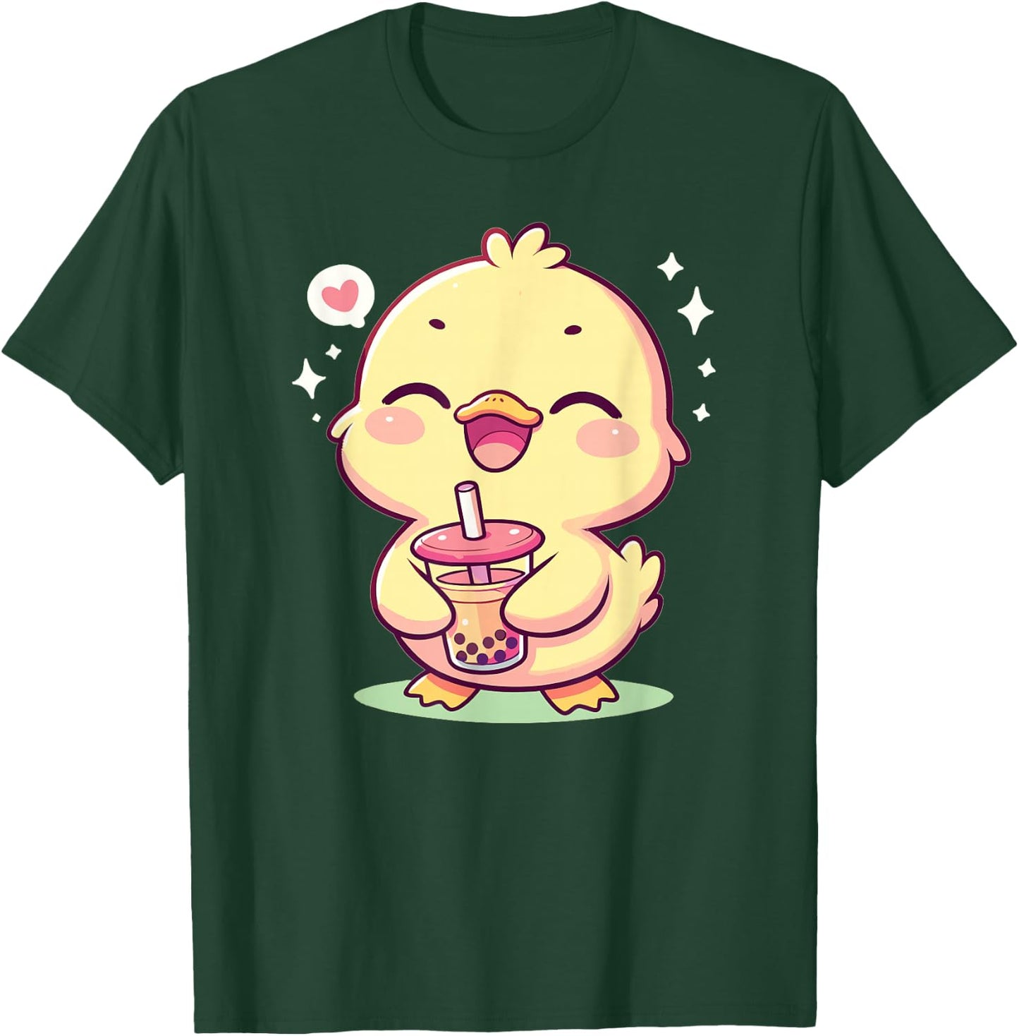 Kawaii Ducks Bubble Tea Boba Duck T-Shirt - T-Shirt | Forest