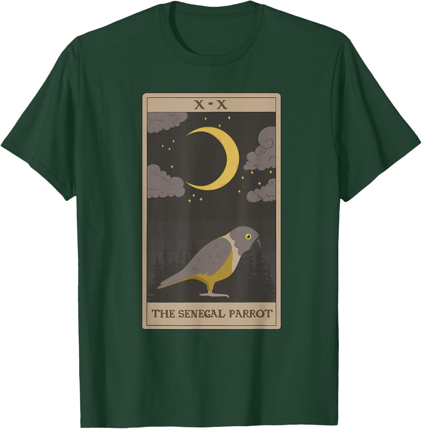 Senegal Parrot Cute Senegal Parrot Tarot Card T-Shirt - T-Shirt | Forest