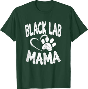 Black Lab Mama Gifts Breeder Dog Labrador Mom Owner Women T-Shirt - T-Shirt | Forest