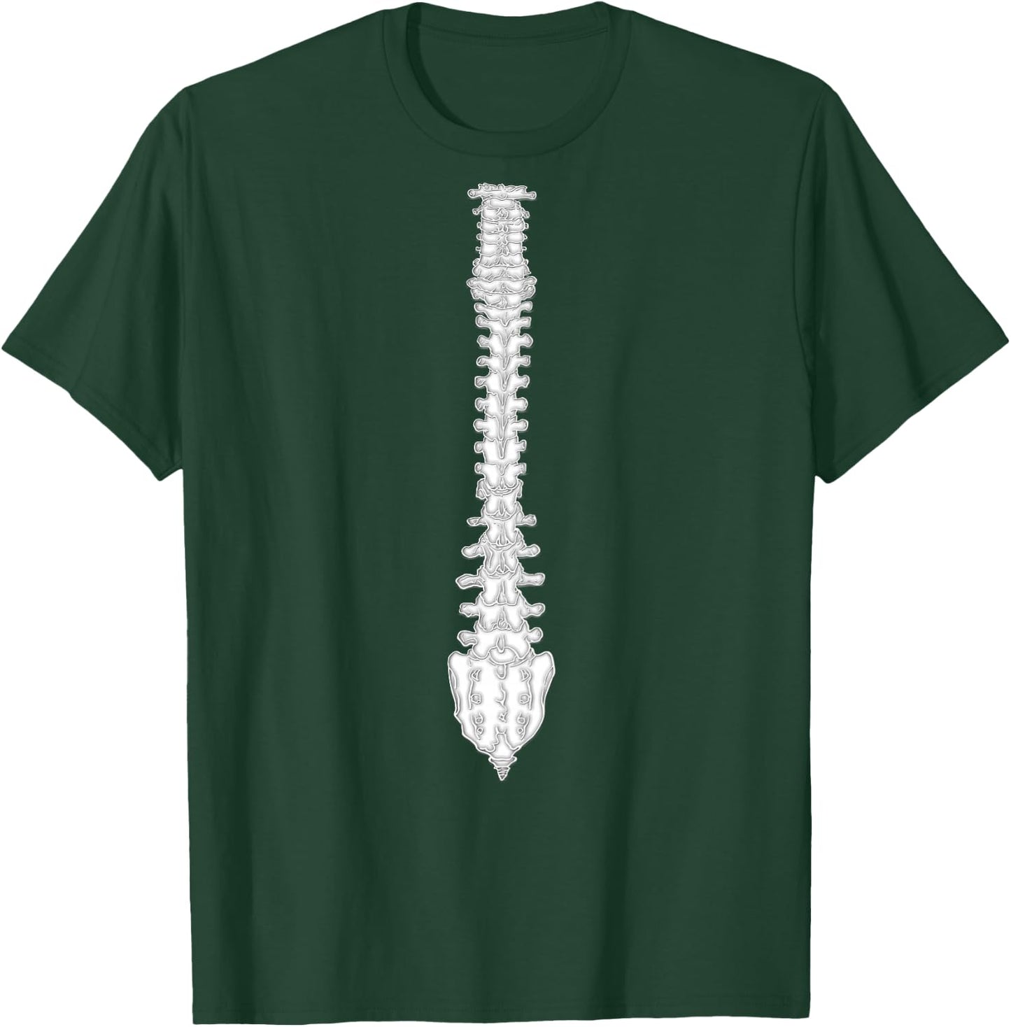 Chiropractor Spine | (Image Is On Back) T Shirt T-Shirt - T-Shirt | Forest