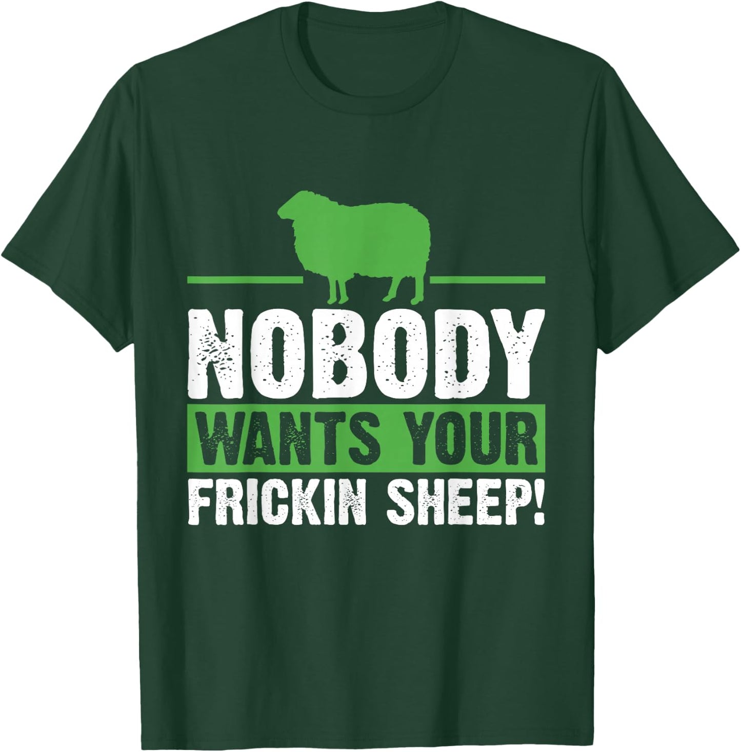 Nobody Wants Your Sheep Board Game Geek Nerd Joke T-Shirt - T-Shirt | Forest