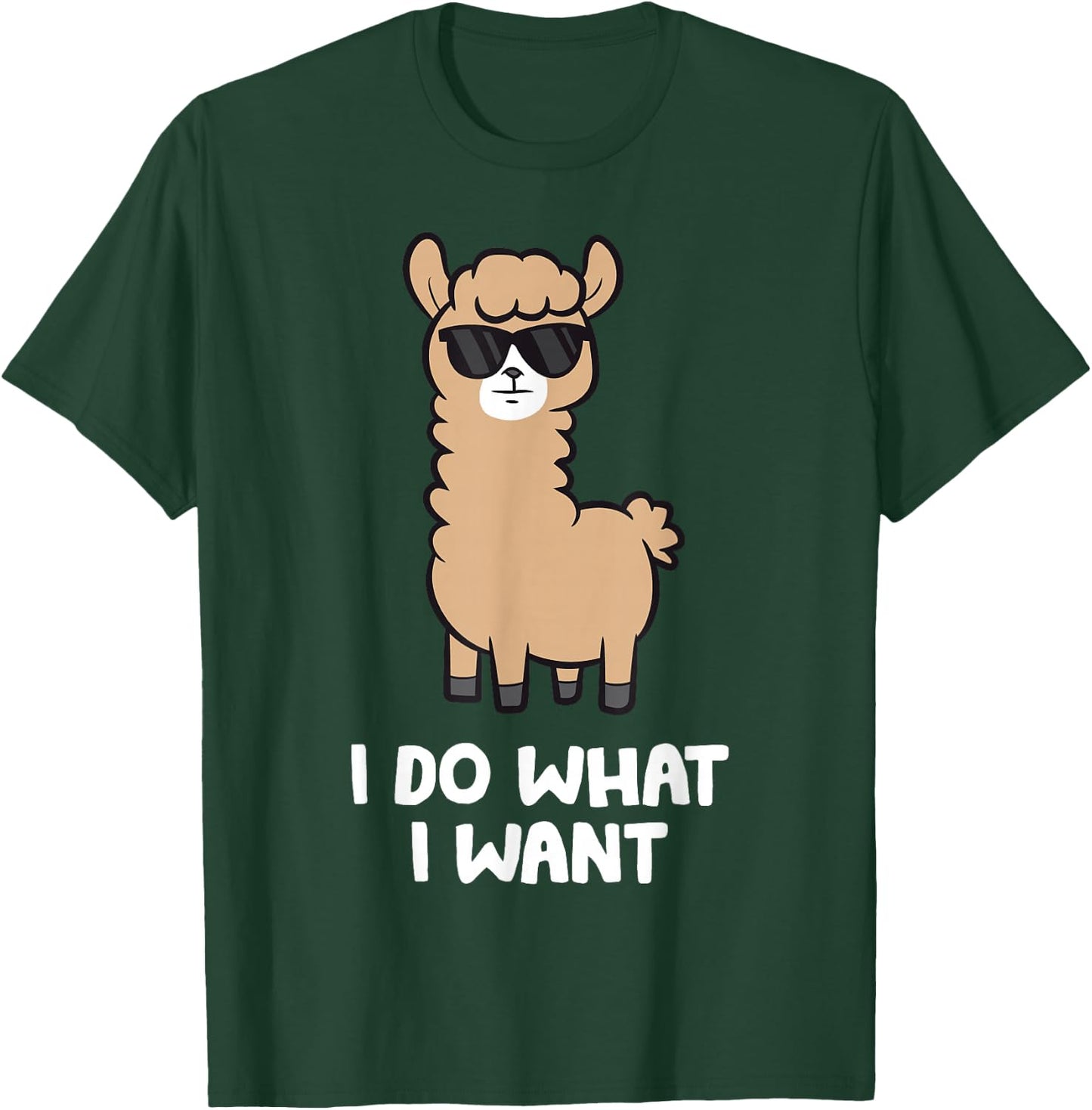 Alpaca - I Do What I Want T-Shirt - T-Shirt | Forest