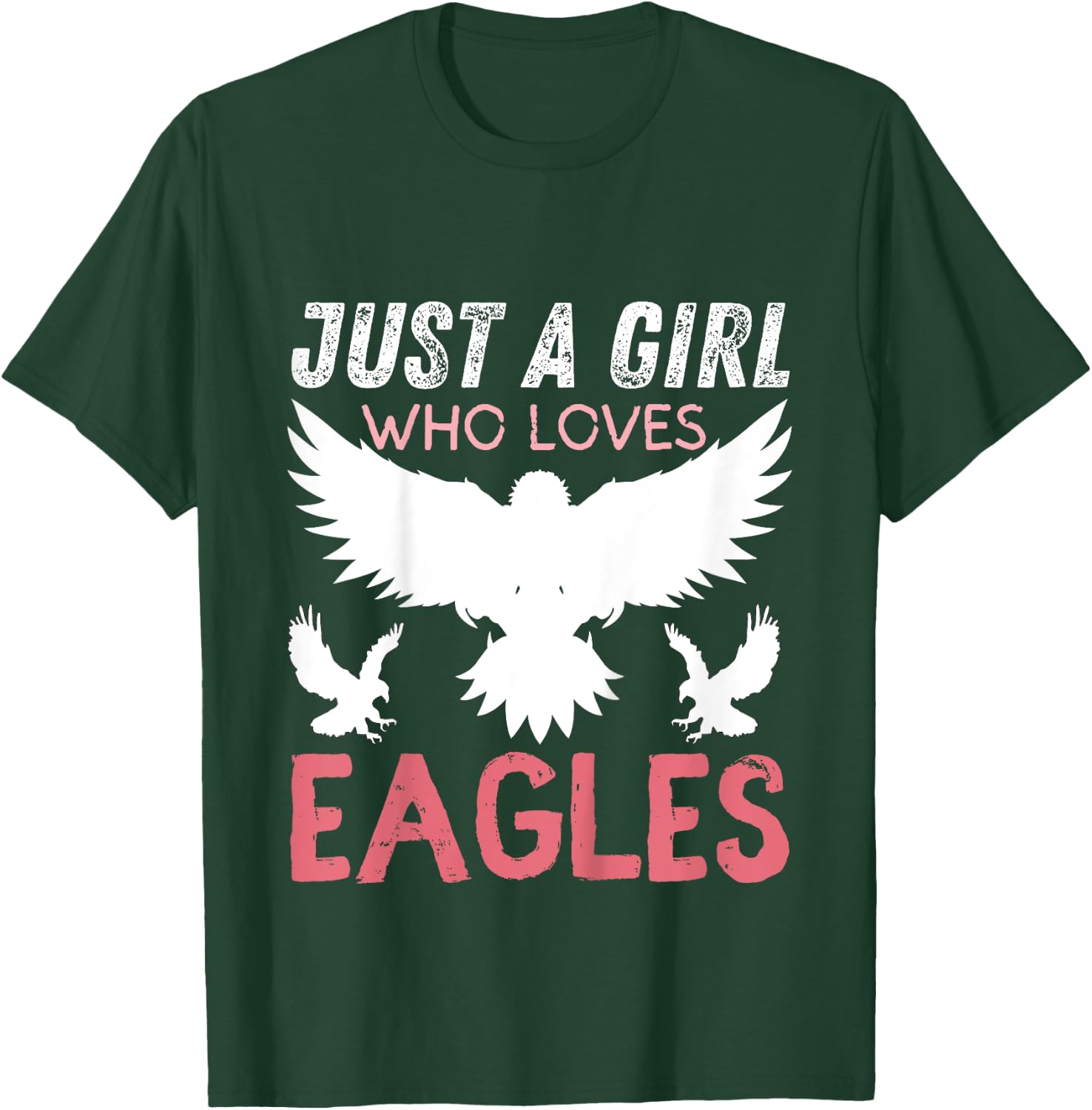 Just A Girl Who Loves Eagles Funny Eagle Lovers Girls T-Shirt - T-Shirt | Forest