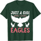 Just A Girl Who Loves Eagles Funny Eagle Lovers Girls T-Shirt - T-Shirt | Forest