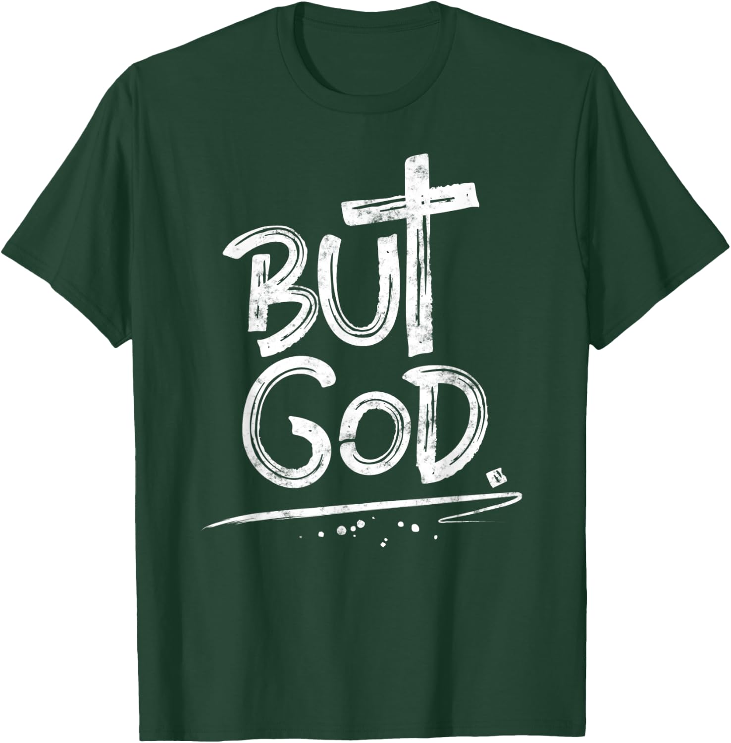 But God Christian Cross T-Shirt - T-Shirt | Forest
