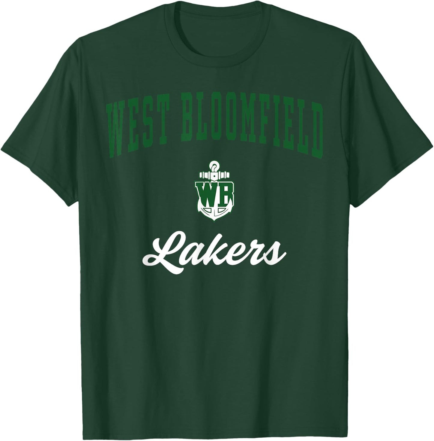 West Bloomfield High School Lakers T-Shirt - T-Shirt | Forest