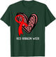 We Wear Red For Red Ribbon Week Awareness Leopard Women Girl T-Shirt - T-Shirt | Forest