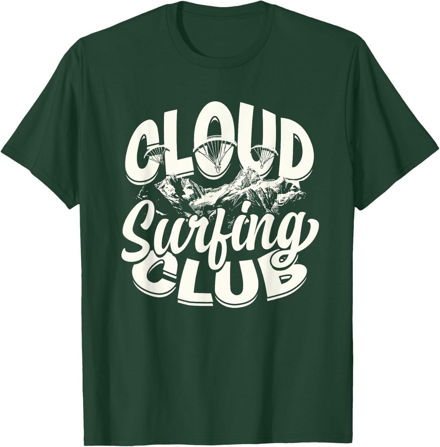 Paramotor Cloud Surfing Club T-Shirt - T-Shirt | Forest