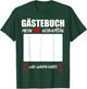Guest Book 44th Birthday Signatures Party , black T-Shirt - T-Shirt | Forest
