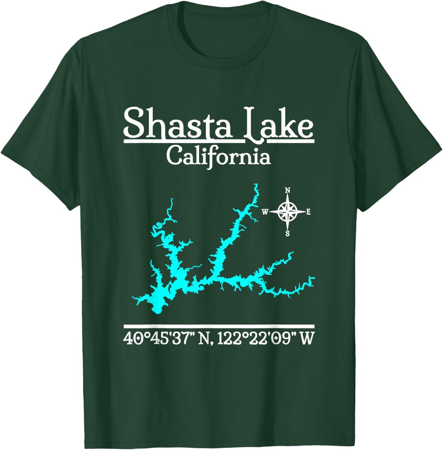 Shasta Lake - California T-Shirt - T-Shirt | Forest